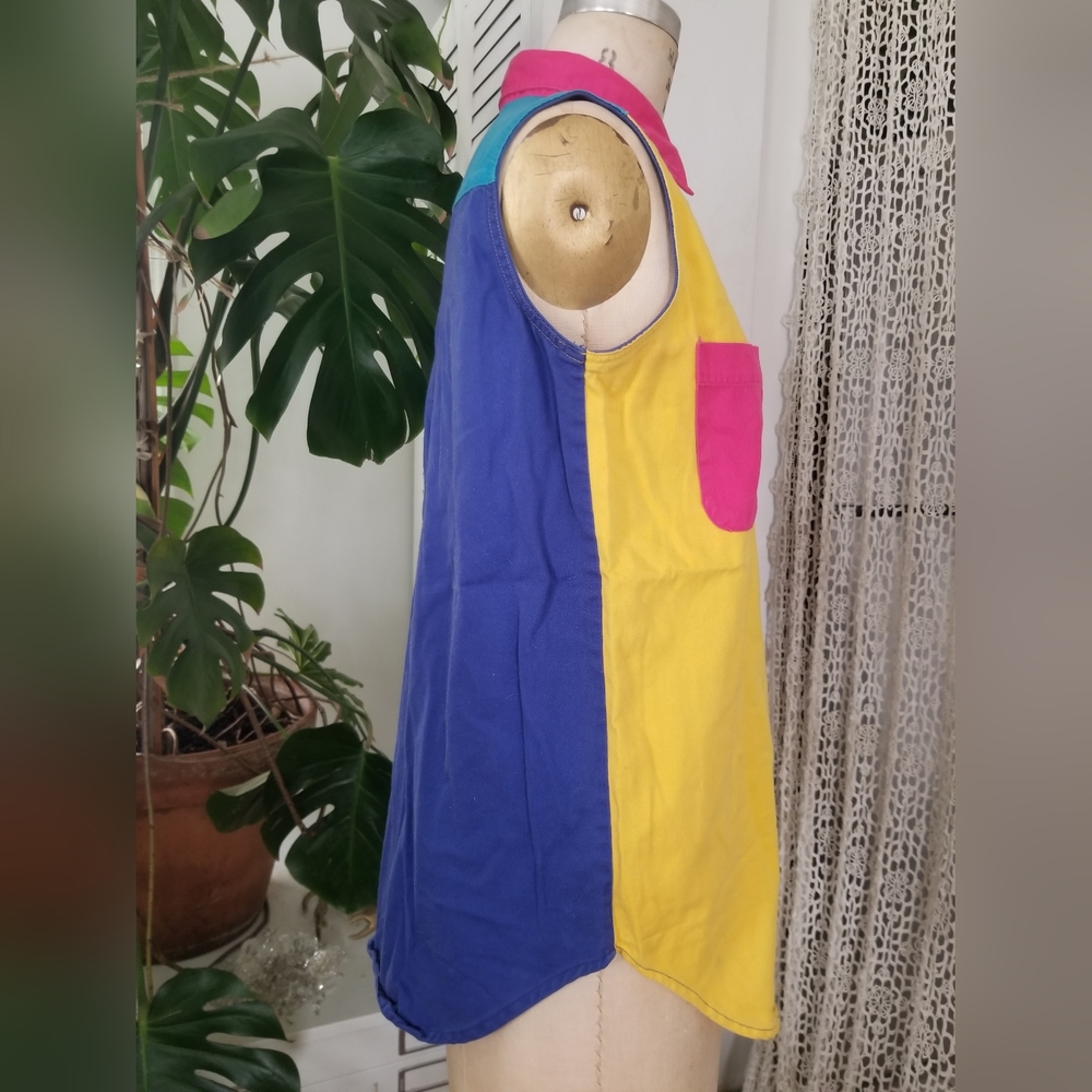 GITANO Color Block Button Down Dress Shirt - Picture 5 of 11